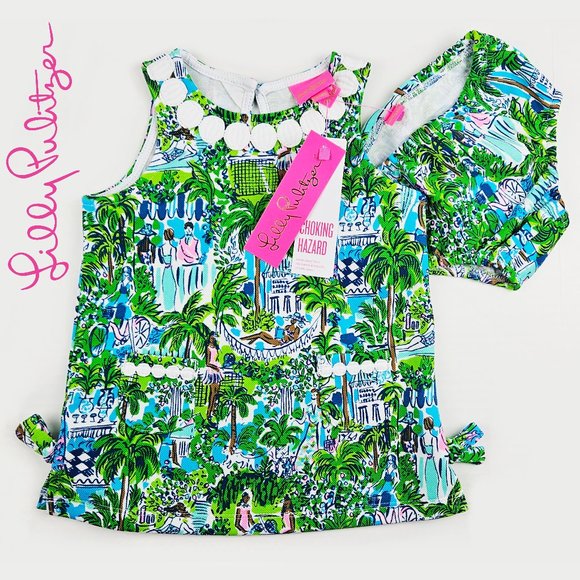 Lilly Pulitzer Other - Lilly Pulitzer Knit Shift Infant 18-24 Months in Sprout Green Lilly on Holiday